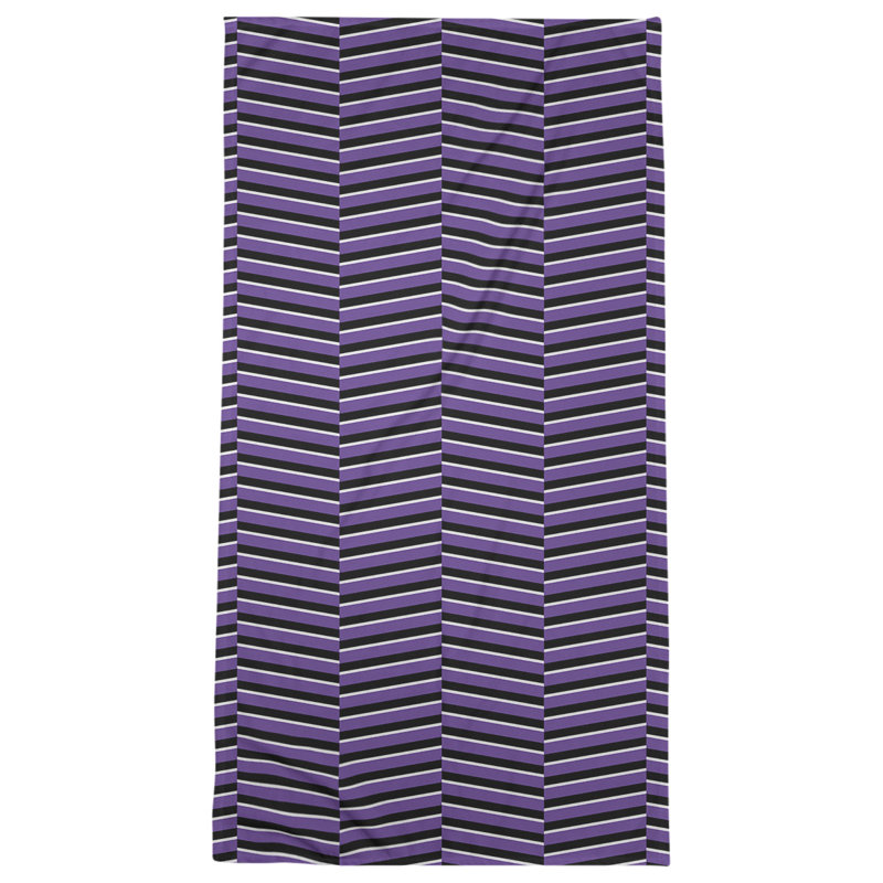 Jaya Bath Towel, Purple/Black