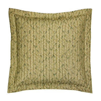 Tahitian Sunset Tropical Cotton Basket Weave Sham