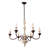 Tolar 6 - Light Iron Dimmable Empire Chandelier