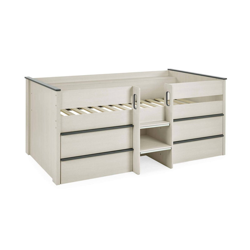 Midsleeper with Drawers - Nordic Wood Effect