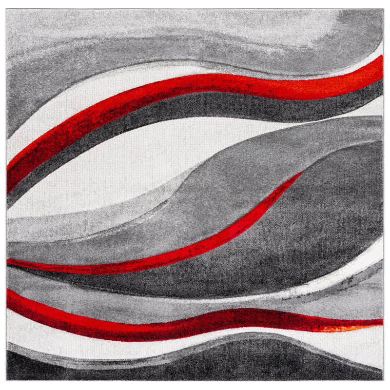 Vilica Performance Abstract Rug, Square 3'