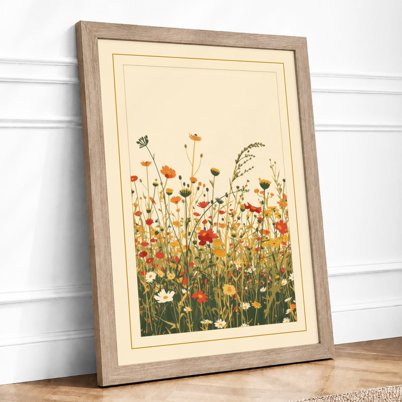 Wildflower Meadow Botanical - Print, Oak, A3 - 42.0 x 29.7 cm
