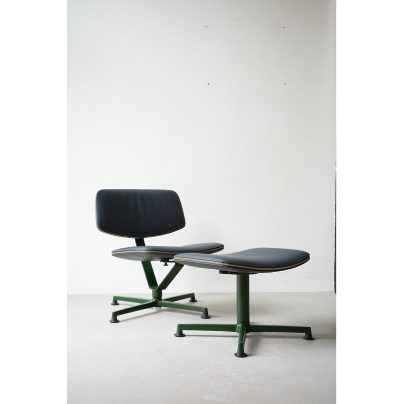 Arba Ottoman, Dark Blue, Dark Green