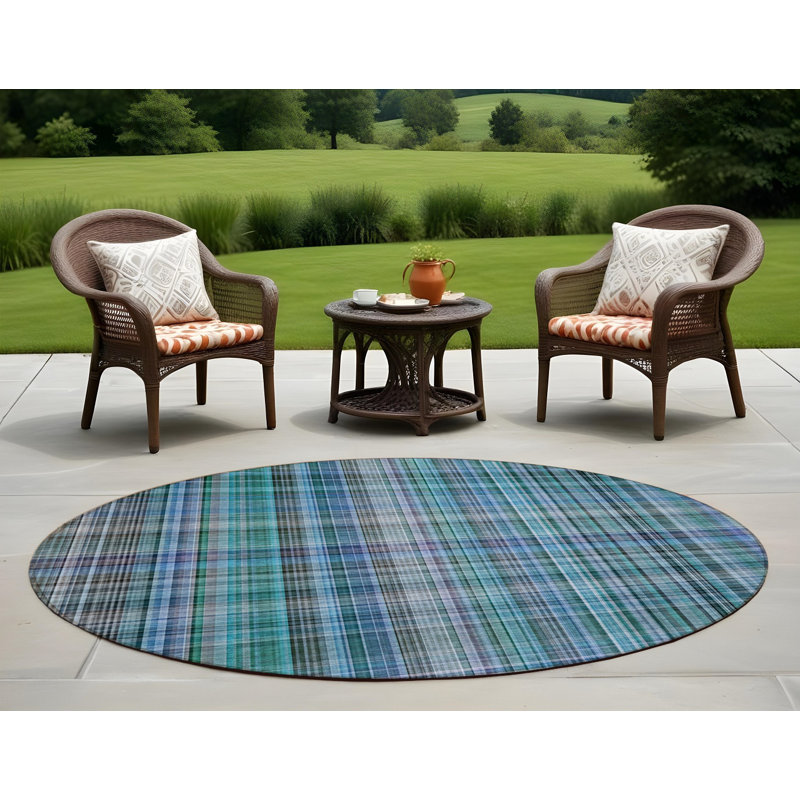 Tapis d'intérieur rond 8 po