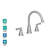 Banbury Double Handle Deck Mounted Roman Tub Faucet Trim-27704001