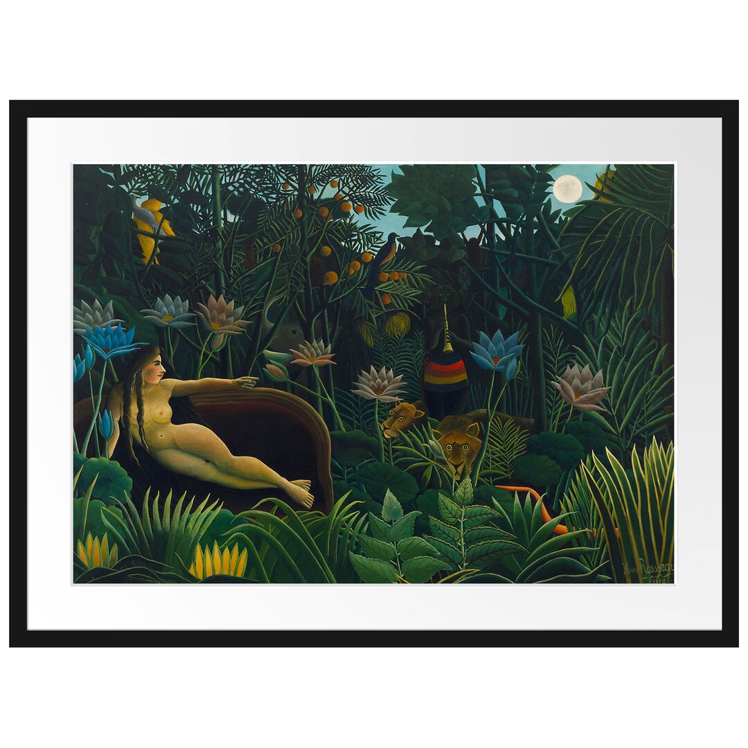 Gerahmter Kunstdruck The Dream von Henri Rousseau