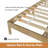 Queen Wood Peters Frame With 27.5" H Headboard