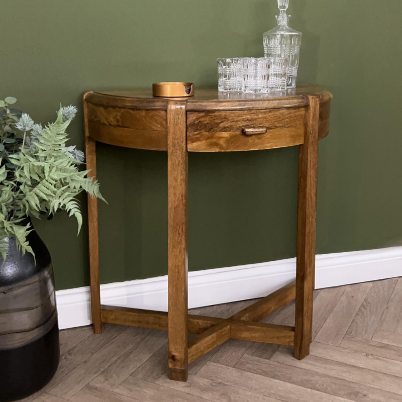 Bratches 75cm Solid Wood Console Table