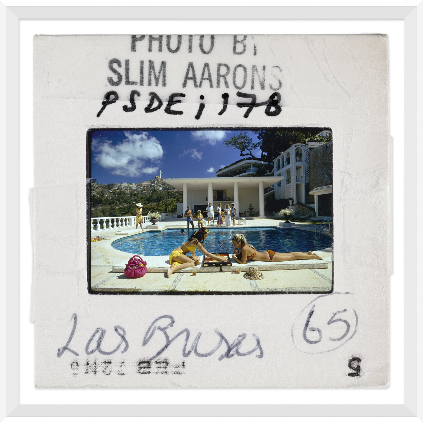 Slim Aarons "Poolside Backgammon" Photo Print