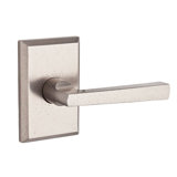 Taper Privacy Door Lever with Rustic Square Rose