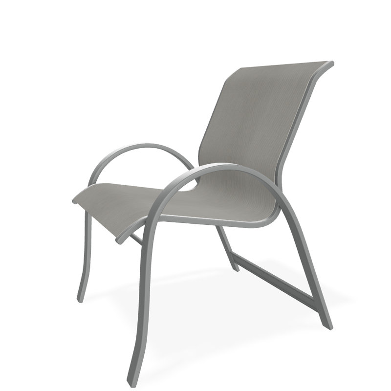 Aruba 1 Outdoor Dining Armchair, Graphite