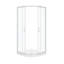 Ensemble de douche en coin en nickel satiné 36 po x 36 po Breeze 36,8 x 36 po Breeze-133030430