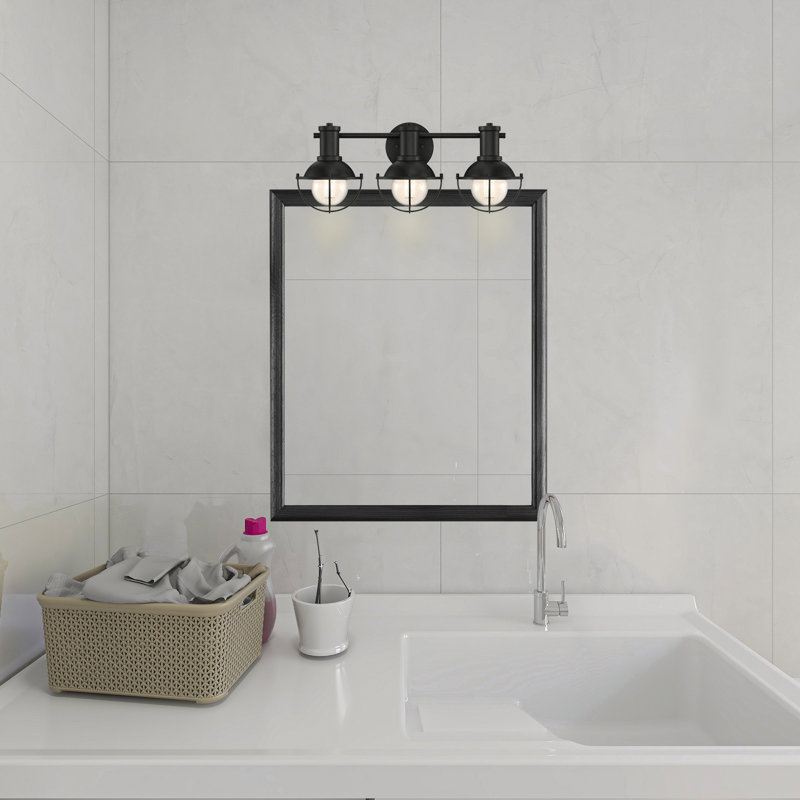 Perego 3-Light Dimmable Vanity Light , Matte Black