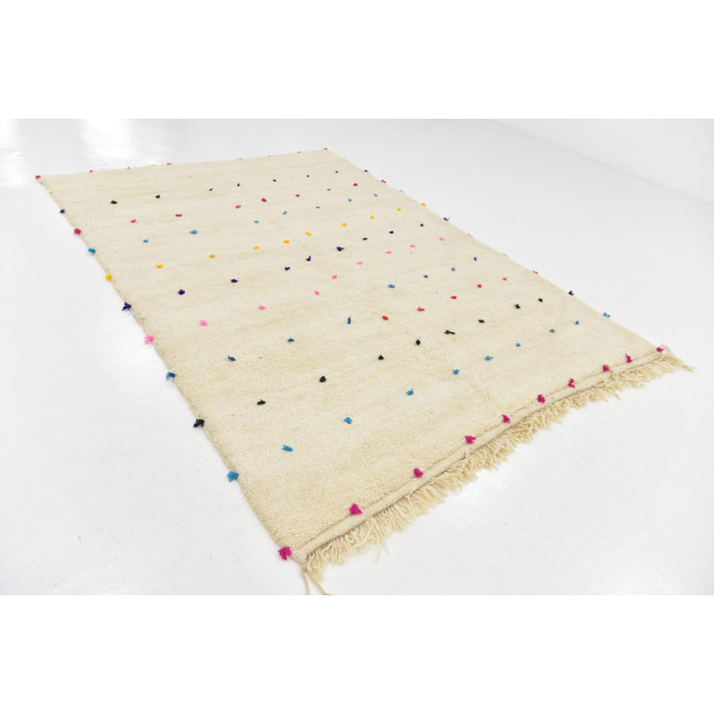 Tapis marocain ivoire