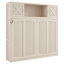 Lit escamotable rustique avec armoires de rangement et structure en bois Gaudet-132834302-132834304