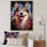 Chien Akita Aurora IV sur toile