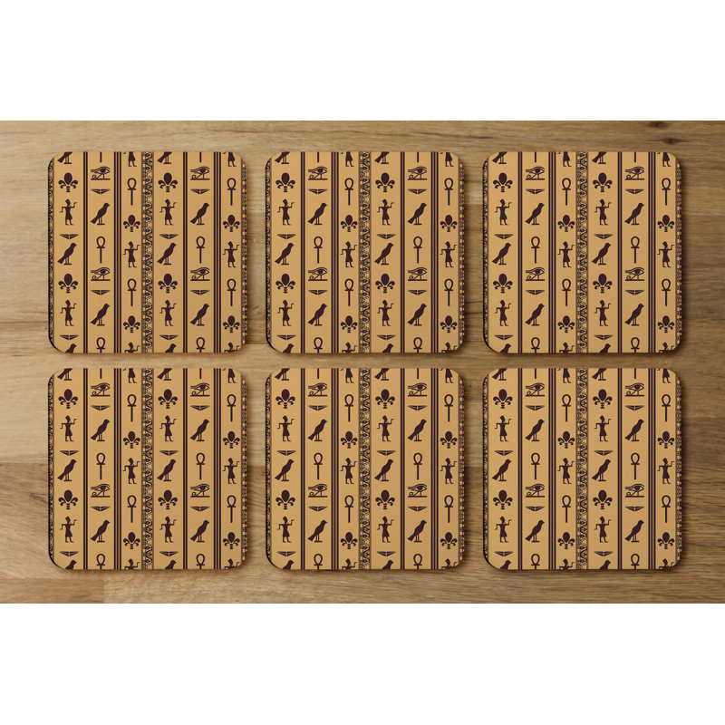 Square 6 Piece Coaster Set