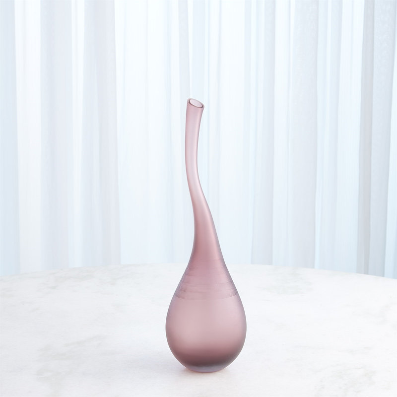 Curvature Bottle, 19" H x 5.5" W x 5.5" D, Amethyst