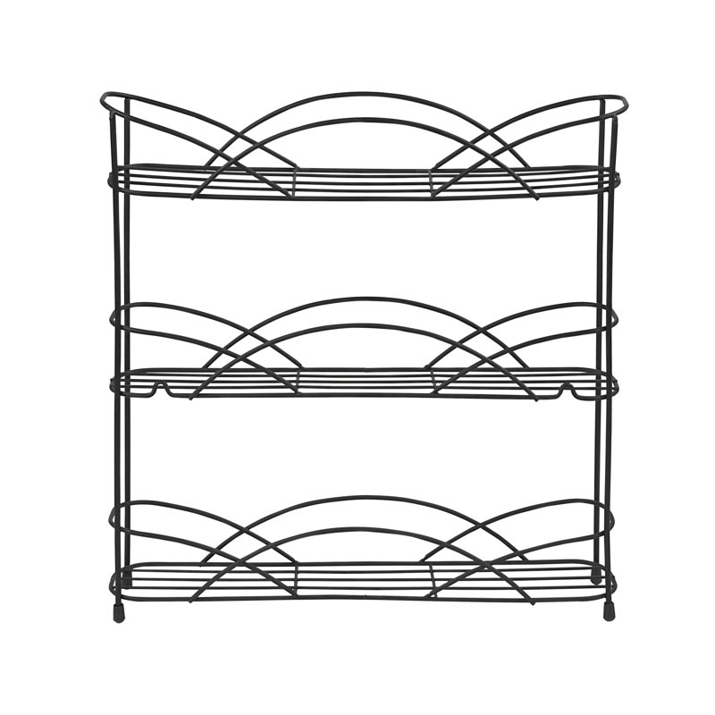 Freestanding Spice Rack, Black