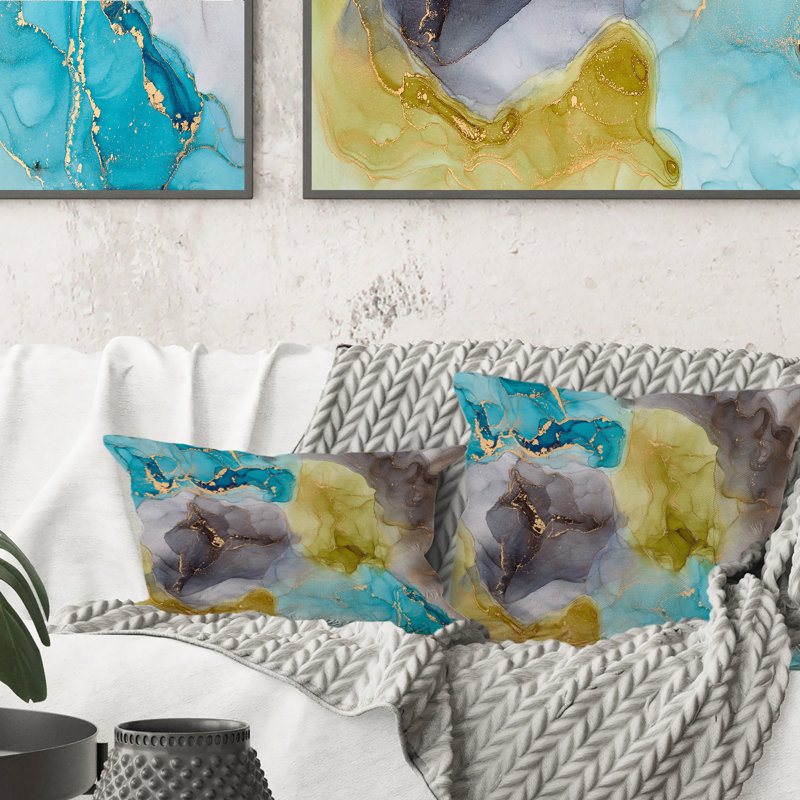 Coussin Blue Luxury, 16 po x 16 po