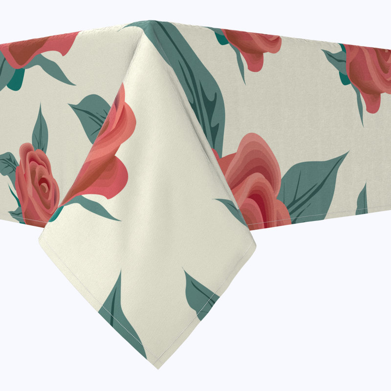 Floral 85 Cotton Tablecloths, 84" x 60"
