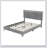 Upholstered Bed Frame With LED Lights,Modern Velvet Platform Bed With Crystal Tufted Headboard-1455793213
