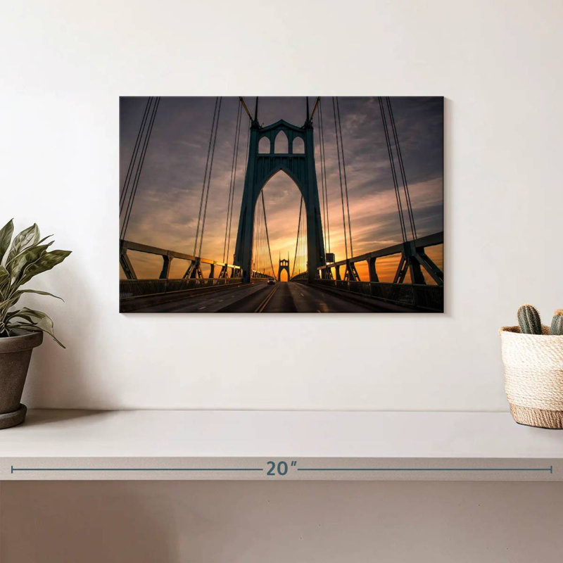 Lilie St. Johns Bridge Portland, H 8 po x l 12 po
