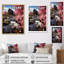 «Maigo Pink Brown Mill In Spring», reproduction sur toile-248039034-248039038