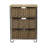 Cimah 3 Drawer Wicker Storage Unit, Handwoven Seagrass, Strong Metal Frame with Curved Feet, Durable, Compact, , No Assembly Required, Natural