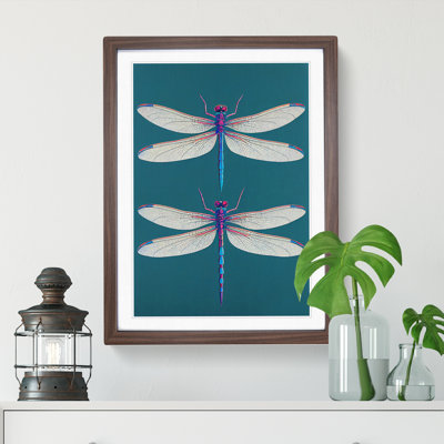 Stunning Dragonflies - Single Picture Frame Print