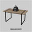 59 " Dining Table Modern Industrial Rectangular MDF Light Wood , 4-6 People, 1.5" Thick Engineering Wood Tabletop And Black Rectangular Metal Legs, Used For Home & Kitchen-919227588