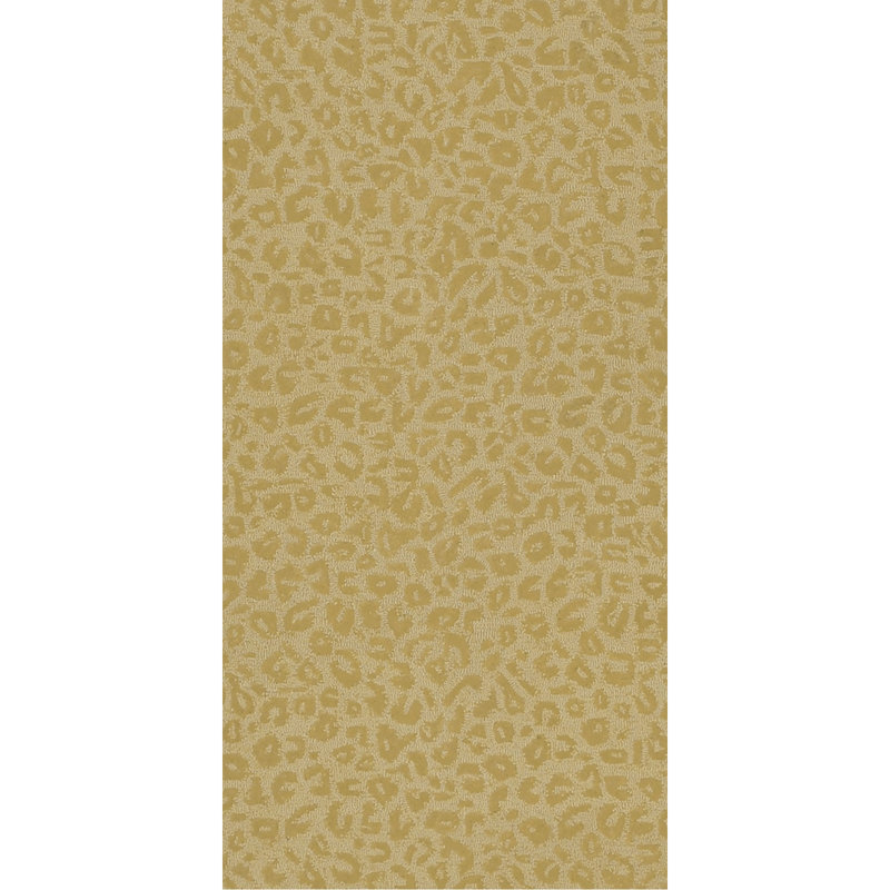 Leopardess Straw Hand-Tufted Responsible Wool Rug, Runner 2'6" x 5'
