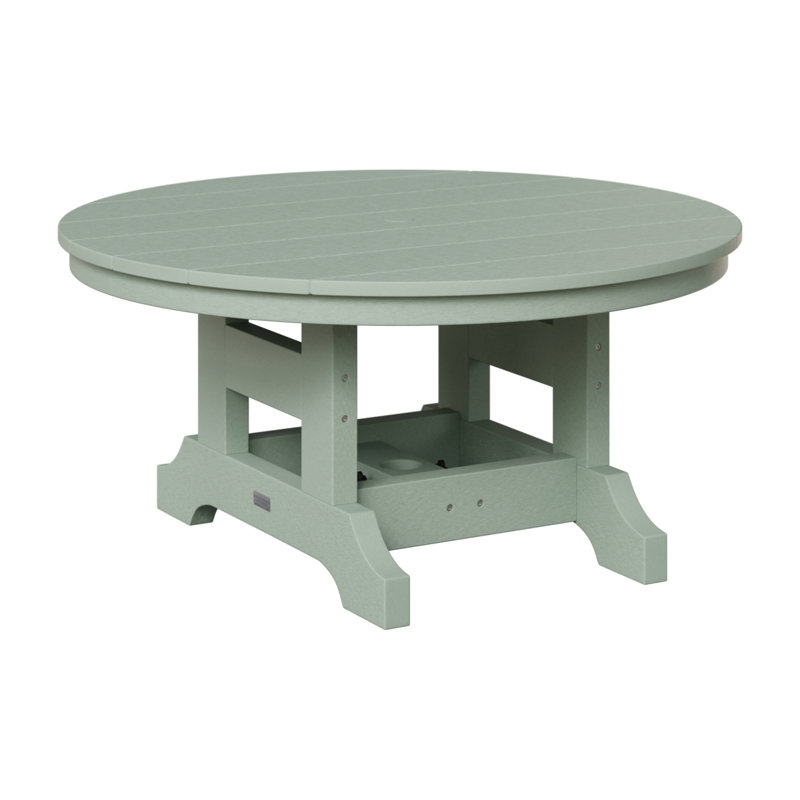 Garden Classic Outdoor Round Coffee Table, Seafoam