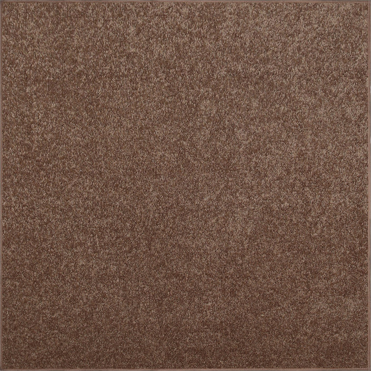 Antto Solid Low-Pile Brown Rug