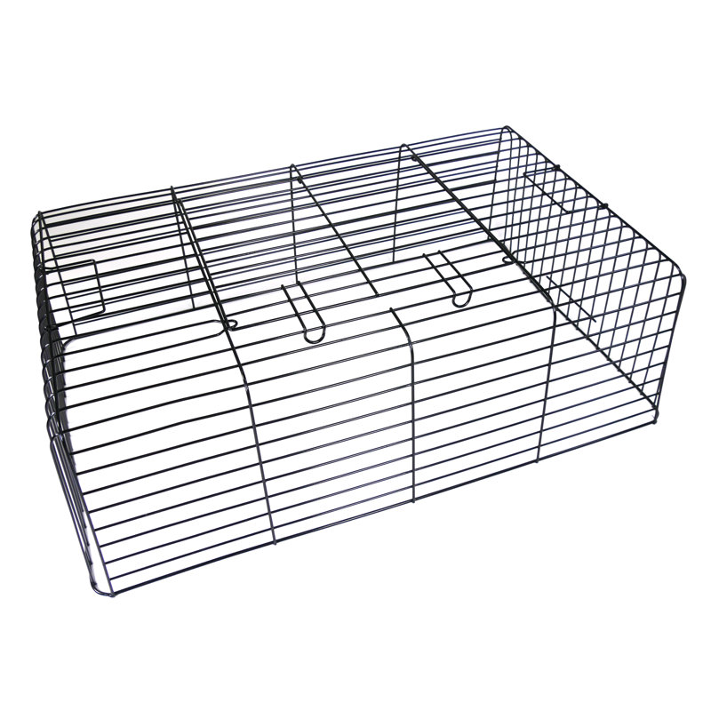 Medium Green Wire and Plastic Small Animal Cage