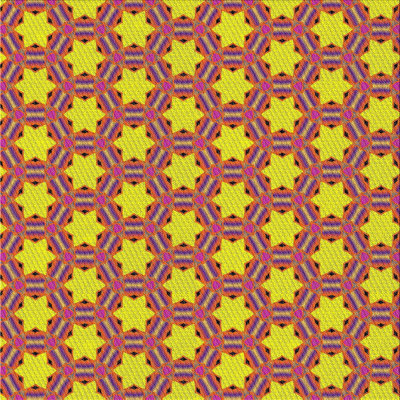 Tapis de zone jaune/rouge à motifs Pamphile