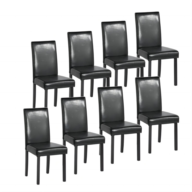 Naamann 47cm H Upholstered Parsons Chair, White