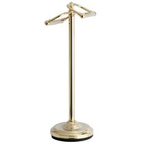 Free Standing Gold Toilet Paper Holder Stand White Marble Base and Sto —  Marmolux