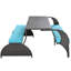 Extérieur avec fonction de transformation: 2 à 4 sièges et table, matériaux, coussin en mousse bleue, instructions d'assemblage simples, mobilier polyvalent: se transforme, durable-1355486667