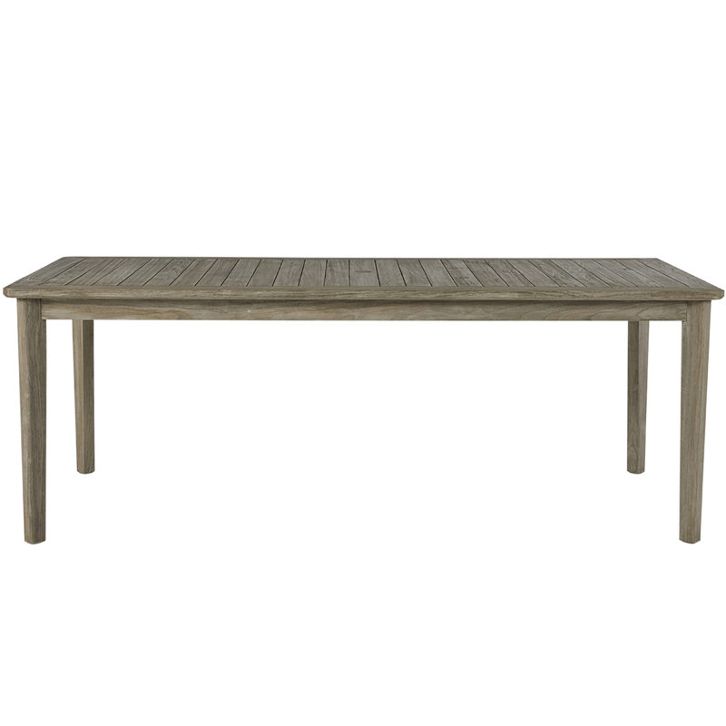 Woodlawn Teak Dining Table, Oyster Teak, 40" W x 84" L x 31" H