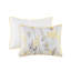 Ensemble d'édredon pour lit double / grand 5 pièces avec coussins décoratifs, jaune, hypoallergénique et lavable à la machine-122455272