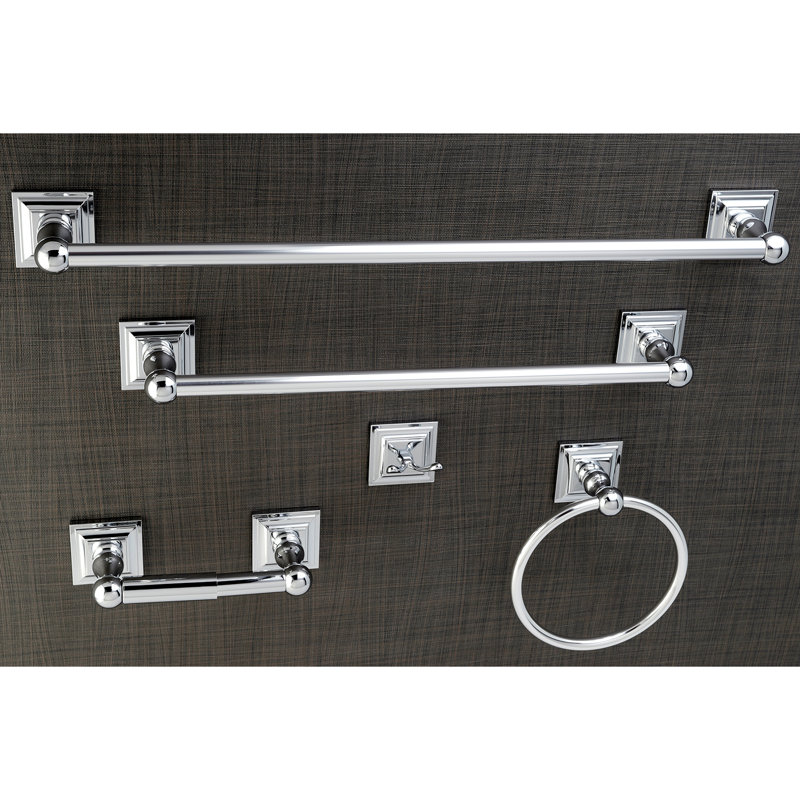 Kingston Brass Serano 5-Piece Bathroom Hardware Set, Polished Chrome