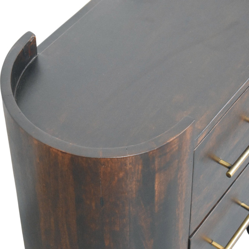 55cm W Solid Wood Bedside Table
