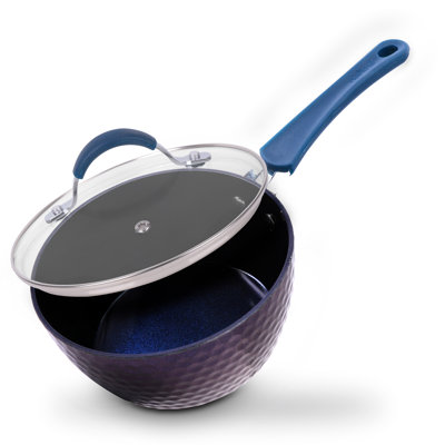 Casserole en aluminium antiadhésif de 1,7 pte avec couvercle NutriChef