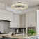 22" Hudman Dimmable Crystal Ceiling Fan with LED Lights