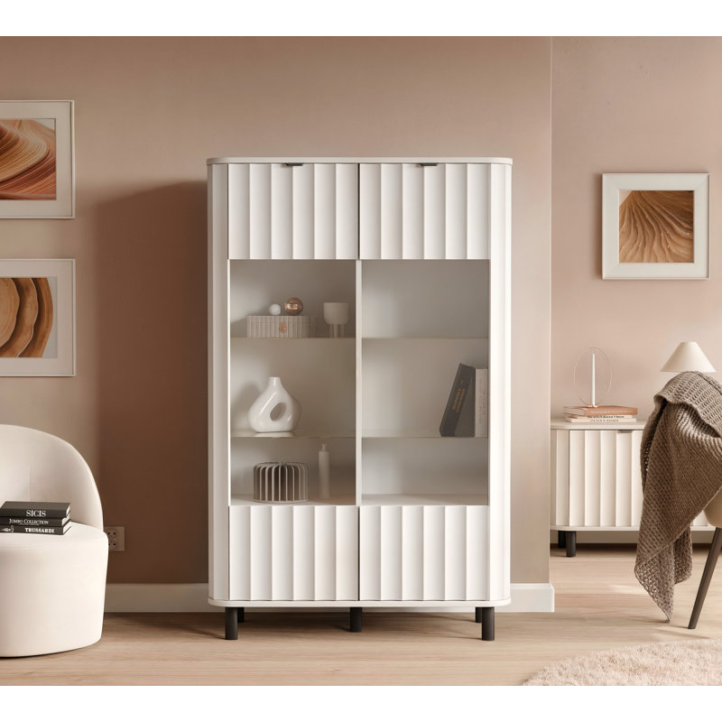 Rectangle Accent Cabinet, White