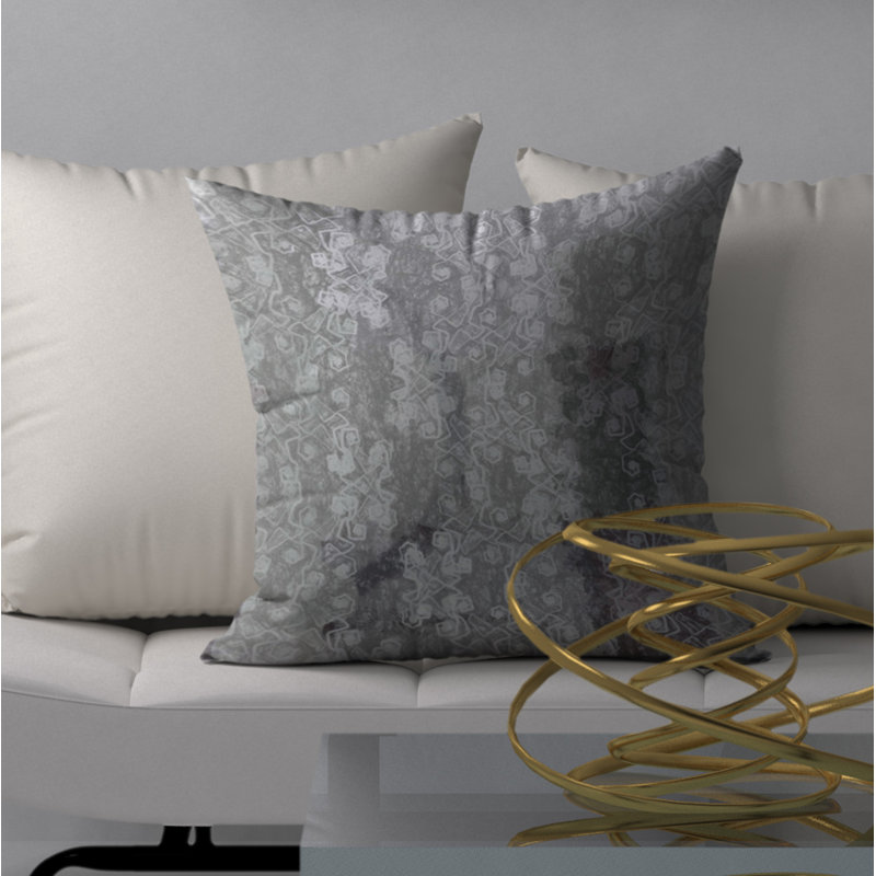 Abstract Reversible Throw Pillow, 20" x 20"
