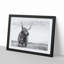 Highland Cow in Abstract - Framed Print-55763256-55763259