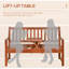 Banc de jardin en bois
