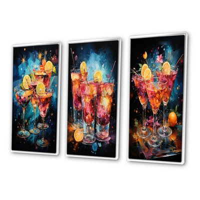 "Cocktail Confetti" 3 pièces